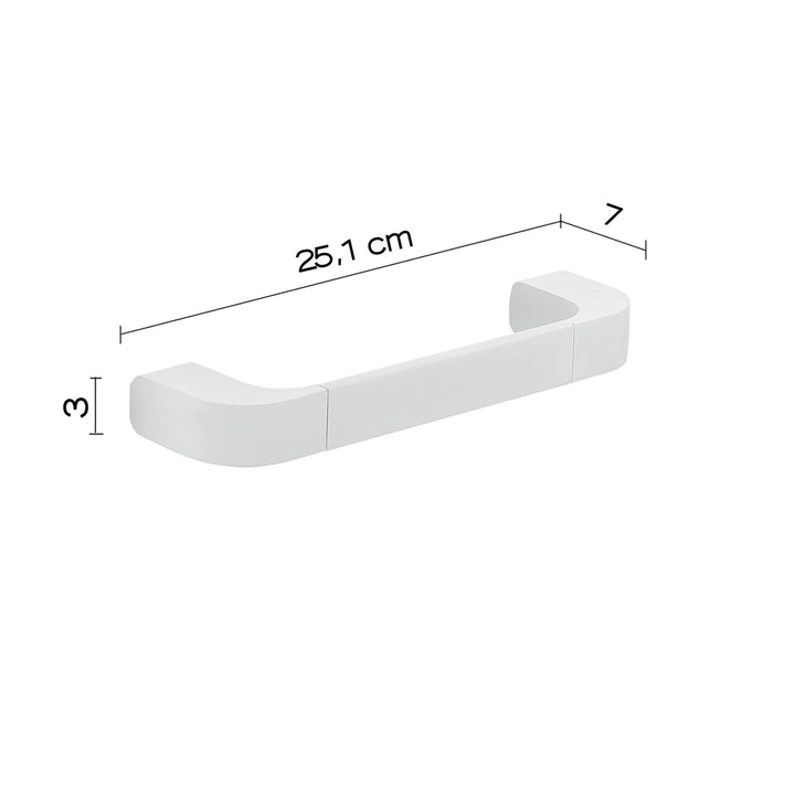 Outline håndklædestang / badekarsgreb - hvid